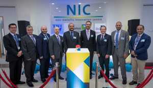 Pictures at the launch of the Non-metallic Innovation Center in Cambridge, UK are Professor Tat-Hean Gan, TWI Director of Innovation and Skills, Mihalis Kazilas, NIC Programme Director, Ihsan Al Taie, Saudi Aramco R&D Chief Technologist for Non-metallics, Ammar Al-Nahwi, Saudi Aramco Manager Research & Development Center, Ahmad Al Khowaiter, Saudi Aramco VP and Chief Technology Officer, Aamir Khalid, TWI Chief Executive Officer, Alan Nelson, ADNOC Chief Technology Officer, Abdullah Ateya, ADNOC SVP Refining & Petrochemicals Business Function, Shervin Maleki, TWI Director of Global Development