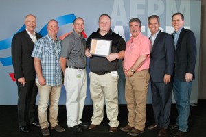 Pictured are (left to right) Daniel Coombs, LyondellBasell Industries Executive Vice President of Global Manufacturing, Projects, Refining & Technology; Shawn Carr, EWV Conversion Unit “A” Operator; John Finley, EWV Safety and Health Technician; Randy Murphy, EWV Rotating Equipment Technician I; Jack Reynolds, EWV Program Compliance Operator; Chet Thompson, AFPM President and CEO; and Robert Herman, Phillips 66 Executive Vice President, Refining.